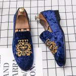 Men's Loafer Shoes With Embroidered Pattern Comfy Non-slip Slip On Shoes Men's Shoes Spring And Summer