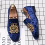 Men's Loafer Shoes With Embroidered Pattern Comfy Non-slip Slip On Shoes Men's Shoes Spring And Summer