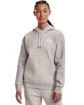 Women's Ua Essential Fleece Hoodie - Ghost Gray Light Heather Md