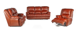 Alpine Raphael 3 Piece Leather Uppers Lounge -