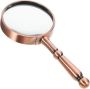Metal Lens Retro Magnifying Glass Handheld Reading Magnifier Elderly