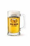 Senza Beer Mug 400ML Classic Glass Mug For Everyday Enjoyment