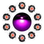 10 Pcs 0.5W T3 Instrument Panel LED Light Dashboard Indicator Lamp Bulb Pink Light