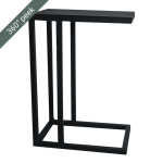 Lazy Side Table - Sandpaper Black
