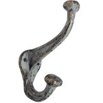 Classic Cast Iron Hook Double Grey 14CM