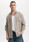 Cotton On Linen Long Sleeve Shirt - Dove