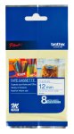 Brother M-K233B 12MM X 8M Blue On White Non-laminated Tape