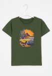 PoP Candy Printed Crew Neck Tee - Olive Green