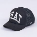 Goat Puff Trucker Hat Black - One Size