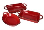 1034-4 Pack Of 3 Serve Casserole Set
