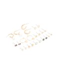 Goldair Gold Gem & Pearl Earrings 12-PACK