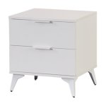 Modern White 2 Drawer Chest MW352