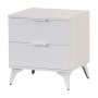 Modern White 2 Drawer Chest MW352