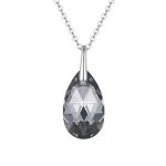 Cde 925 Sterling Silver Bella Necklace With Swarovski Crystals