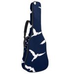 Niaocpwy Acoustic Guitar Bag 40 41 42 Inch Guitar Case Cover Soft Guitar Gig Bag For Acoustic Electric Bass Classical Guitar Whi