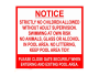 Pool Notice Sign 440X440