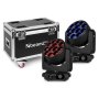 Beamz MHL1240 LED Moving Head Zoom 12X40W Stage Lights W/ Flightcase : Rgbw