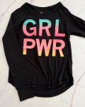 GAP Black Grl Pwr Long Sleeve T Shirt 8 9Y