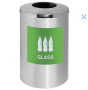 Cool Plastic Bag Liner For Recycling Bin One Hole – 490 Diameter X 695 H Mm – REC004L1