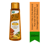 7 Oils In One Almond Plus Hair Oil For Dry & Damaged Hair Badam Tel 200ML - Premium Pure Herbal Oil For