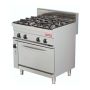 4 Burner Gas Cooker With Electric Convection Oven - Arisco