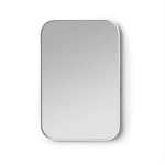 Deep Frame Rounded Rectangle Mirror White Black - Black