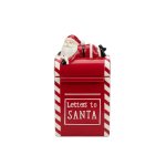 Cookie Jar Letters To Santa 15X12X23CM - Red
