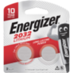 Energizer Lithium Cr 2032 Coin Batteries 2-PACK