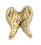 FLC175 - Wings Floating Charm For Floating Locket Necklace Available In Silver Tone Or Gold Tone - Gold Tone Wings
