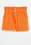 PoP Candy Paperbag Waist Shorts - Orange