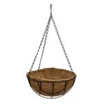 12 Black Globe Hanging Basket