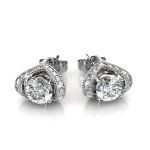 DESTINY Eden Earrings With Swarovski Crystals - White