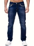 Men's Casual Classic Design Jeans Chic Street Style High Stretch Jeans