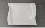 BW009-3 White Wavy Shape Side Plate 20CM Dinner Plate