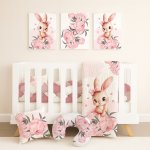 Bunny Cot Bedding Set Peoni Tutu Bunny Pink