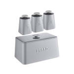 4 Piece Opulence Canister Set Grey