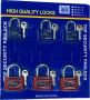Set Of 6 Auto High Quality Locks Top Security Padlocks