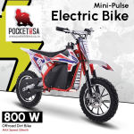 Mini-pulse 800W 36V Electric Off-road Dirt Bike - Red 4-12 Years