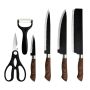 Chef's Knife Set Multifunctional Stainless Steel Sharp Kitchen Knives - 6 Piece