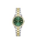 Lacoste Ladies' Parisienne Two Tone Stainless Steel Gold Ip Green Dial