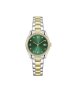 Lacoste Ladies' Parisienne Two Tone Stainless Steel / Gold Ip Green Dial