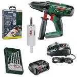 Bosch - Cordless Lithium- Ion Hammer Drill Kit And Accessories Set