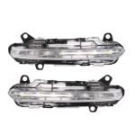 Eralopten Car Front Left+right Fog Lamp Compatible With S-class W221 Bumper Fog Light LED Drl Daytime Running