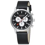 Neo Black Vegan Leather Chrono Watch 41MM