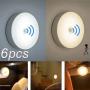 1/2/4/6pcs Motion Sensor LED Night Light USB Rechargeable Reading Lamp For Kitchen Cabinet Wardrobe