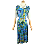 Vintage Floral Shirt And Skirt Set - M