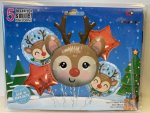 Christmas Foil Balloons 5 Pieces