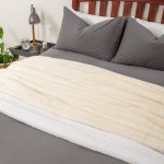 Faux Fur Rabbit THROW - Jacquard Arctic - Large 200X230CM