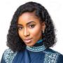 12 Inch Water Wave 13X4 HD Lace Front Wig Human Hair 200% Density Water Wig