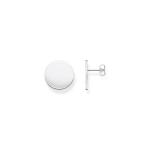 Ear Studs Disc Silver
